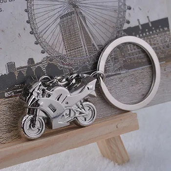 

New Fashion Motorcycle Key Ring Chain Motor Bike Silver Keychain Cute Lover Gift