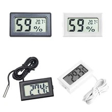 Mini Digital LCD interior Sensor de temperatura conveniente termómetro con medidor de humedad higrómetro medidor