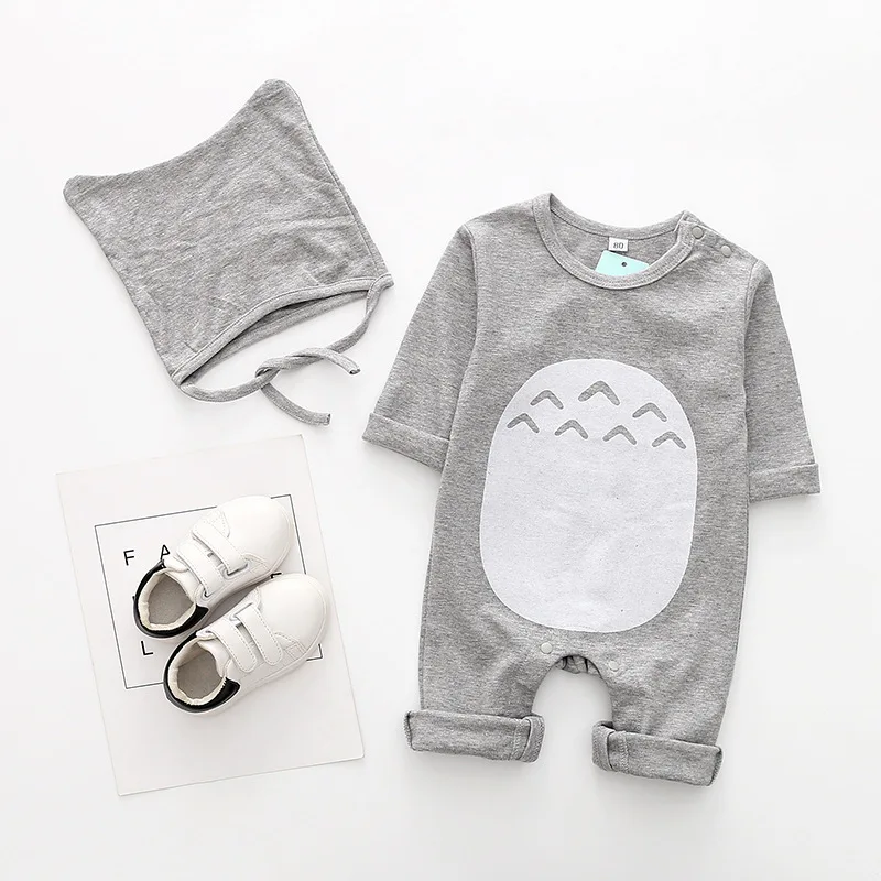 Spring and Autumn Dragon Cat Baby Cute Baby Boys and Women Baby Cotton Jumpsuit Long Sleeve Autumn Winter Jumpsuit