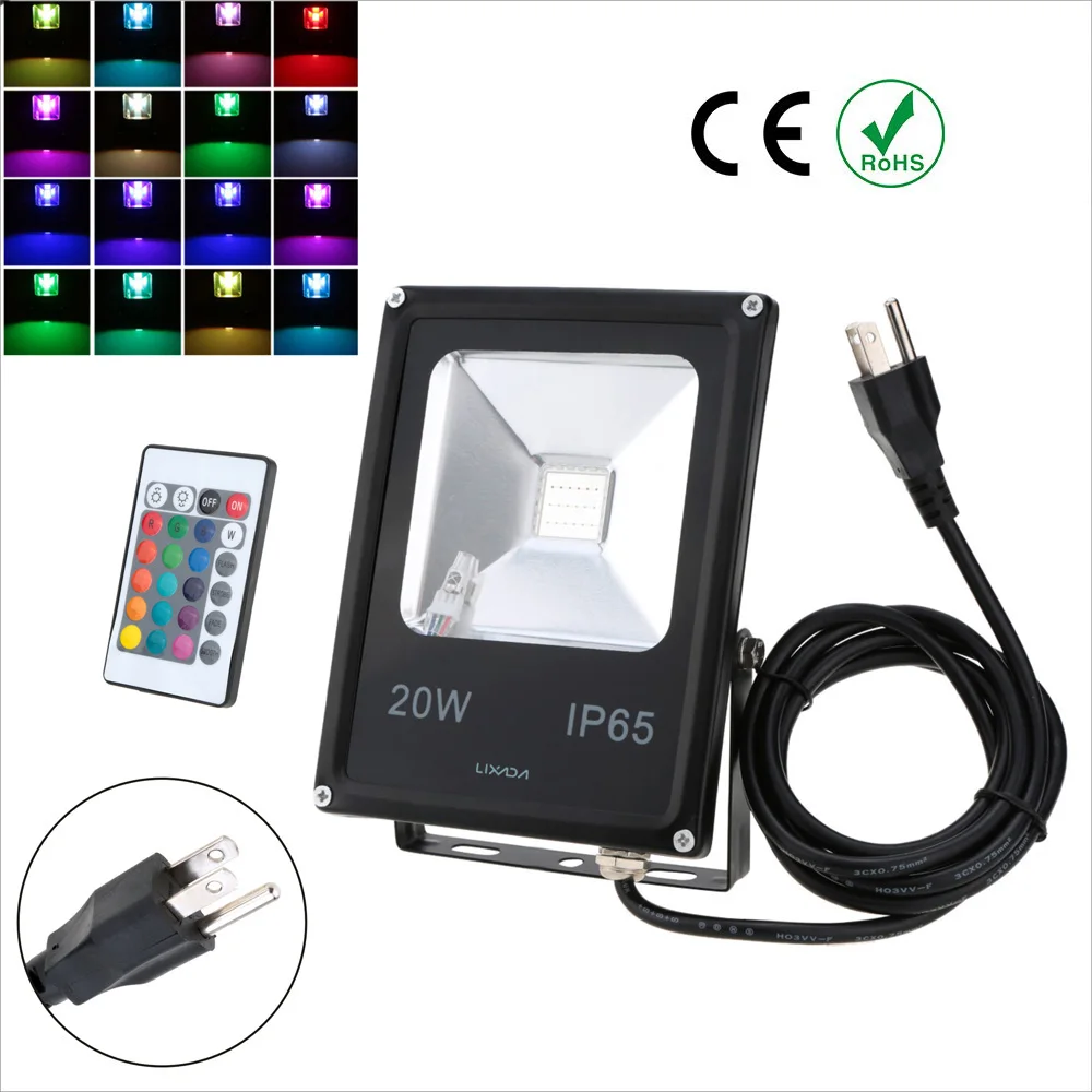 

LED Flood Light 20W AC85-265V Refletor Led Floodlight Projecteur Led Exterieur Spotlight RGB Warm/White Outdoor Lighting Lights