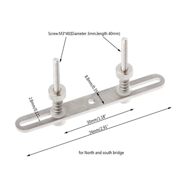 

Water Cooling Accessories 1 Set Stainless Steel Water Cooling Block Buckles Screw M3*40 For Southbridge