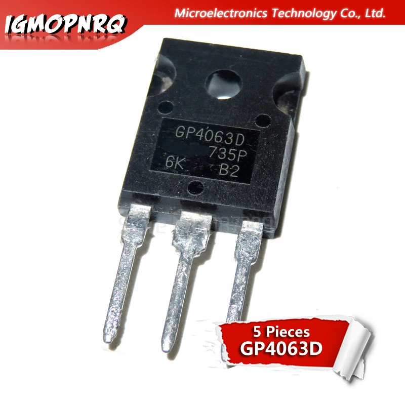 5 шт./лот IRGP4063D IRGP4063DPBF GP4063D IRGP4063 с изолированным затвором (IGBT) 600V 96A 330 W-247 новый