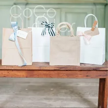 Cocostyles на заказ элегантная ручная сумка с разноцветной лентой для сада, свадьбы, праздника, Подарочная сумка# superseptember