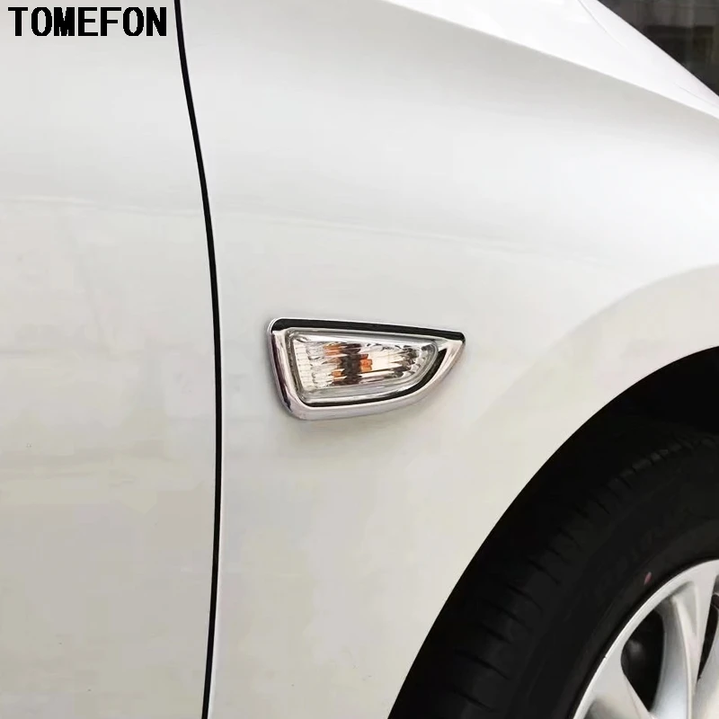 

TOMEFON ABS Chrome Side Turn Signal Light/Lamp Cover Trim Car Covers For Opel ASTRA J For Buick Excelle XT/GT 2012-2014