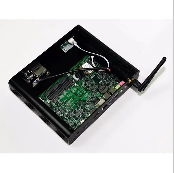 I7 7500U Kaby Lake Intel Core i7 Barebone безвентиляторный игровой мини ПК Windows Linux HTPC TV Box UHD 4K Micro