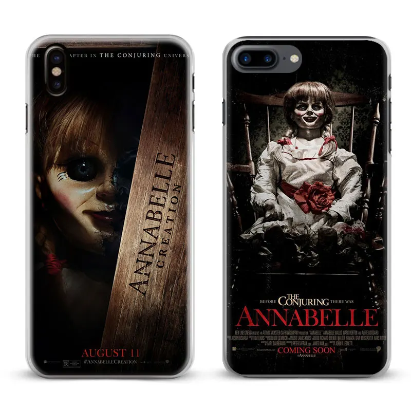 

For Apple iPhone 7PLUS 7 6SPLUS 6S 6PLUS 6 5 5S SE 4 4S Annabelle Creation 2017 Horror Movie Poster Phone Case Cover Shell Bag