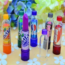 HOT! Rainbow Color changeable cute Lip Balm cola Lipstick Wax Cup Lip Smacker Baby Lips Balm Brand Makeup Fullips Colour Magic