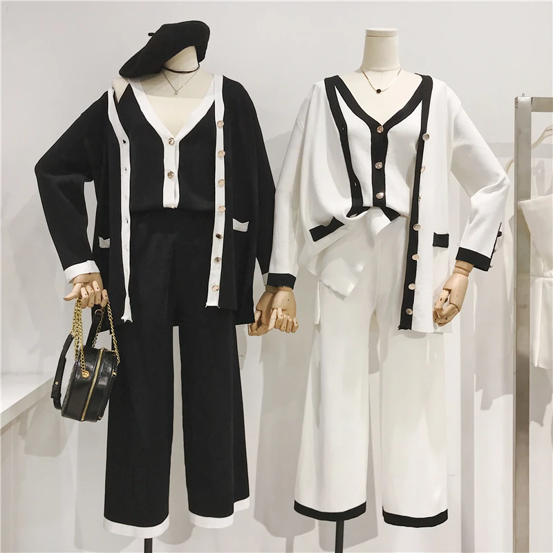 

New Three Piece Set Ladies Tracksuits Spring Autumn Women Three piece Outfits 9SE0017