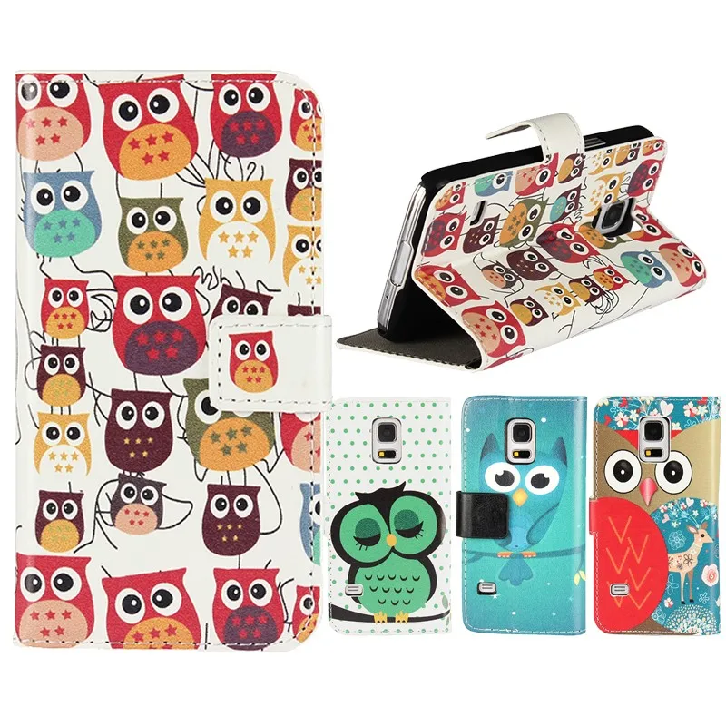 Кожаный кошелек для Samsung Galaxy S5 Mini S5mini S4 S4min S3 S3mini Ace 2 i8160 Чехлы Чехол Etui Coque Capinha Hoesje|for