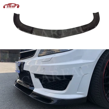 

For W204 Carbon Fiber Front Lip Spoiler Splitters Flaps for Mecedes Benz C Class W204 C63 AMG 2012-2014 Head Bumper Chin