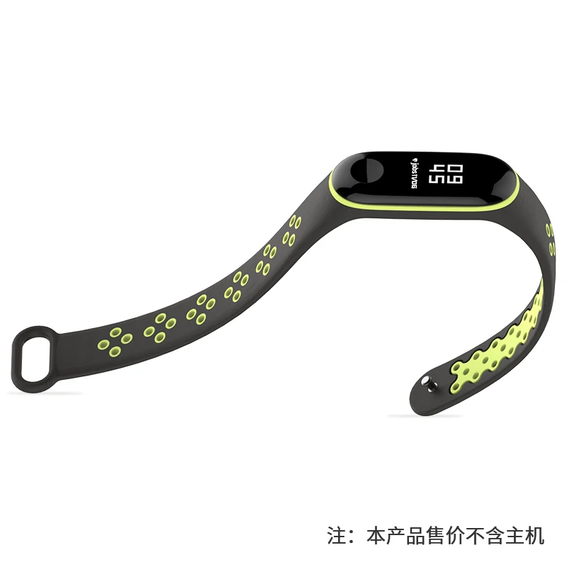 Цветной ремешок для Xiaomi Mi Band 3 сменный силиконовый смарт браслета