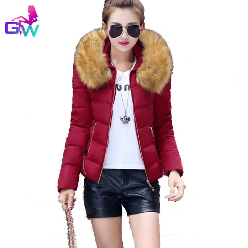 2015 Fashion Winter Warm Slim Jacket Women 5XL Plus Size Autumn Coats