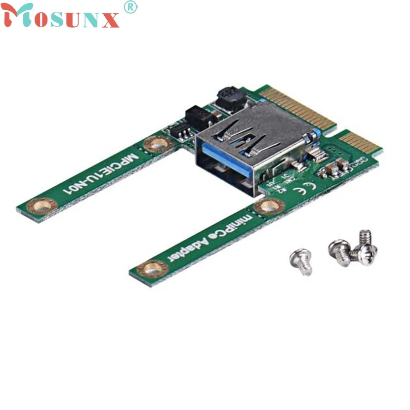 

mosunx Mecall Mini PCe USB 2.0 Adapter Mini PCI-E To USB 2.0 Card Free Shipping