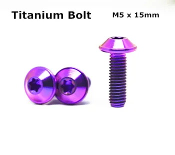 

MOTO4U New Titanium Bolt for BMW S1000RR/HP4 M5x15mm M5x15L purple color 10pcs
