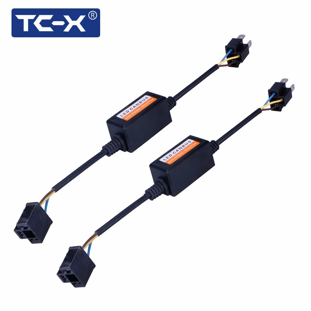TC-X 2PCS LOT H4 LED Canbus Decoder Error Free Anti Flicker Resistor Canceller For H4 Headlight Kits