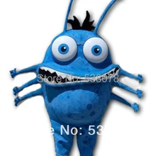 Синий зародышей монстров талисмана для взрослых Размеры символ «Герой мультфильма» Mascota Карнавальная вечеринка, косплей маскарадный костюм SW1133