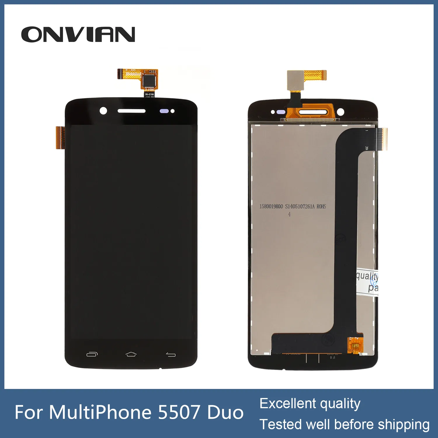 

Prestigio MultiPhone 5507 Duo LCD Display+Touch Screen Digitizer Touch Panel sensor for pap5507 module for black color