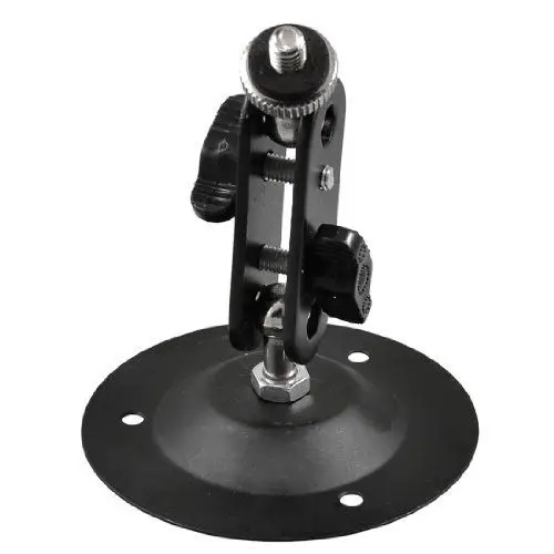 

Wall Mount Round Base Flexible Bracket Stand for CCTV Camera Camcorder