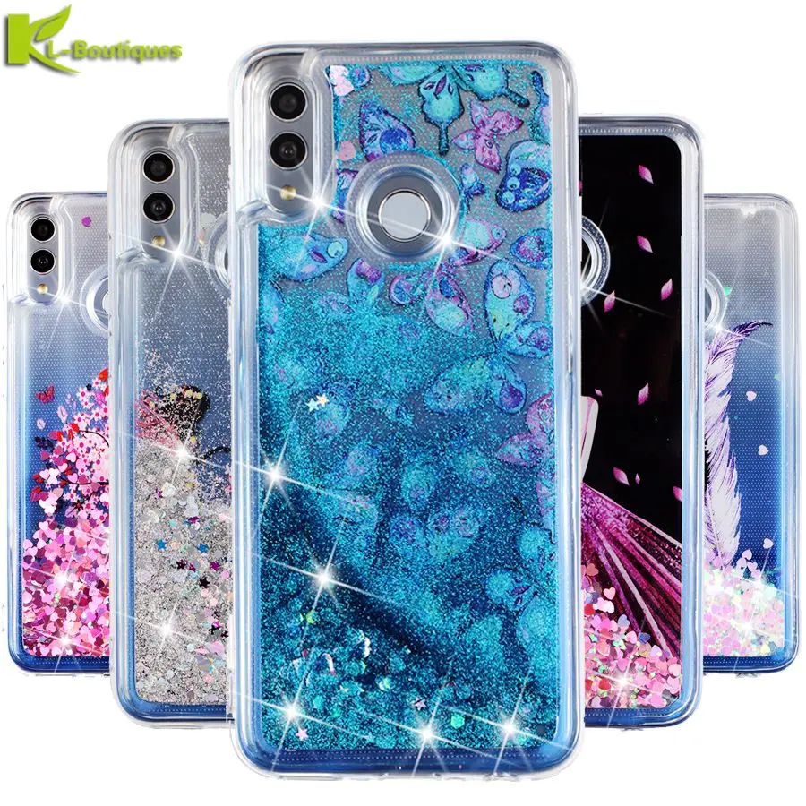 

Huawei Honor 8C Case on for Coque Huawei Honor 8C Cover Huawei Honor8C Fundas Soft Silicone Butterfly Liquid Dynamic Phone Cases