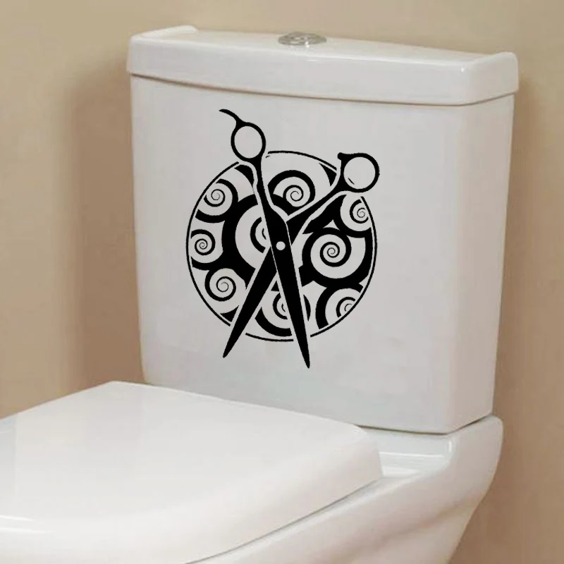 

Hairdressing Beauty Salon Home Decor Toilet Wall Decals Stickers Vinyl 6WS0046