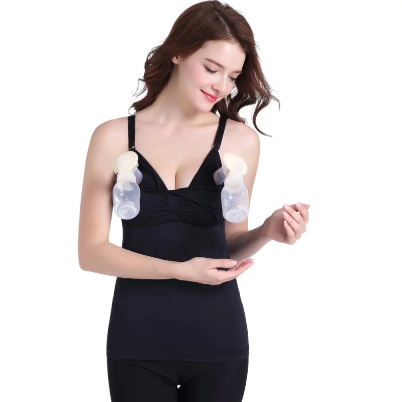 

Maternity Women's Fashion Hands Free Breastpump Pumping Nursing Bra Halter Bustier Vest Hot