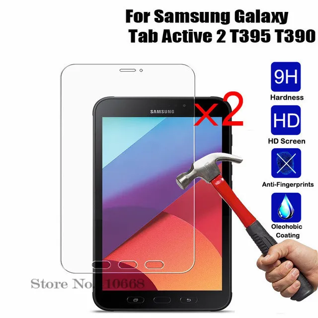 2 шт./лот 9H HD защитная пленка для экрана из закаленного стекла Samsung Galaxy Tab Active2 Active 8 0