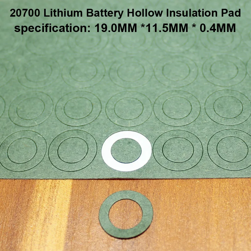 100 шт./лот литиевая батарея высокая температура прокладка полый плоский коврик 20700 для изоляции аккумулятора meson 19 мм* 11,5 мм