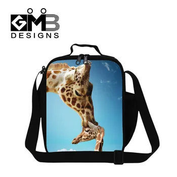 

2016 Giraffe Kids Bento Pouch Kids Lunch Bags Thermal Insulated Food Container Lunch Box For Student Womens Travel Snack Bag