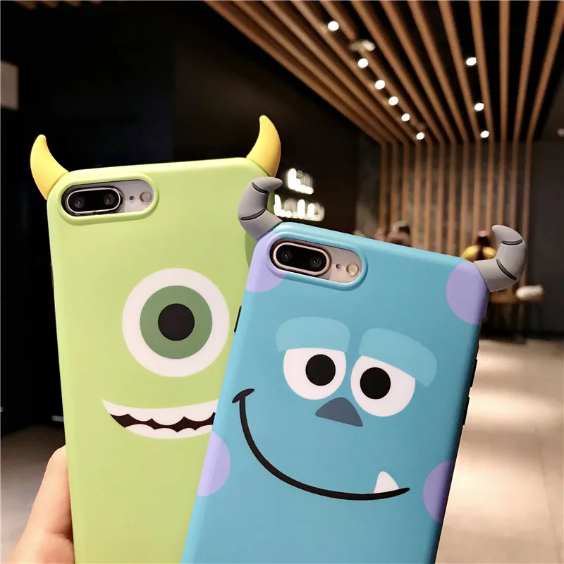 Для iPhone XS max XR X 3D милый Sullivan monsters чехол и пленка для экрана из закаленного стекла, Mr Q чехол для iPhone 8 8plus 7 7p 6S 6SP