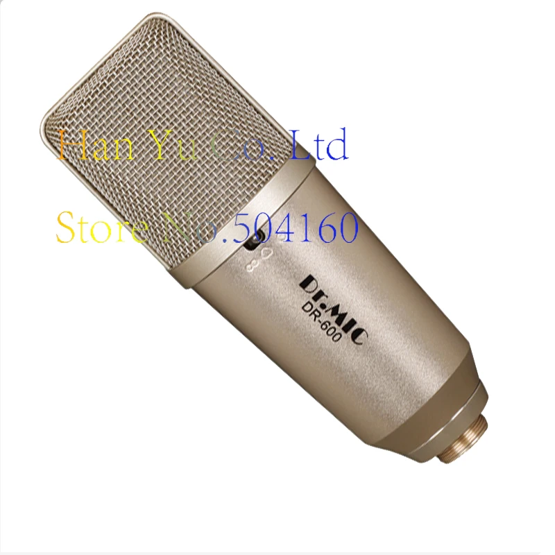 

DR-600 Pro USB Studio Condenser Microphone with Real-time monitoring large diaphragm condenser microphone for broadcasting