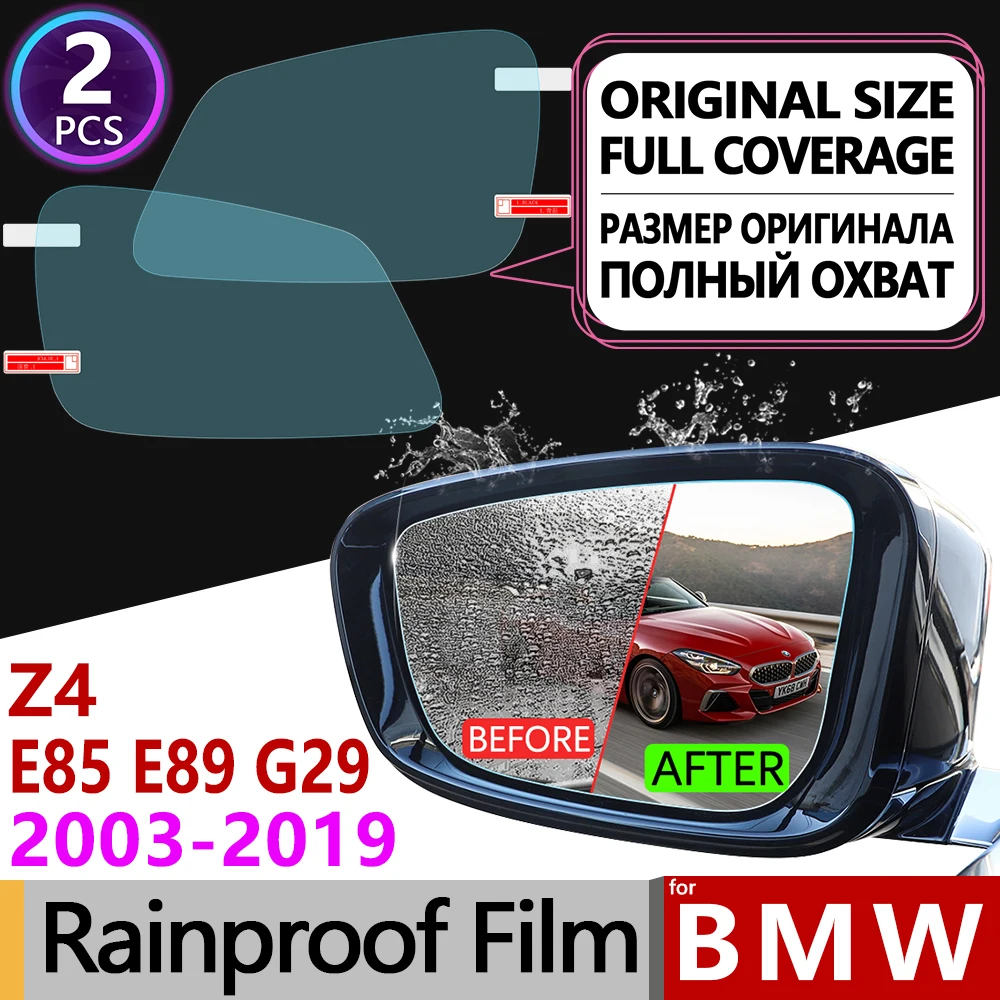 

for BMW Z4 E85 E89 G29 2003-2019 Full Cover Anti Fog Film Rearview Mirror Rainproof Anti-Fog Car Accessories 2006 2008 2015 2018