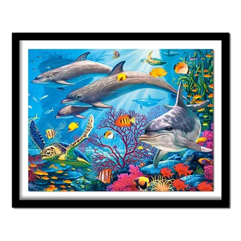 

Diamond Painting Landscape Diamond Embroidery Underwater World Needlework Handicraft Home Decor