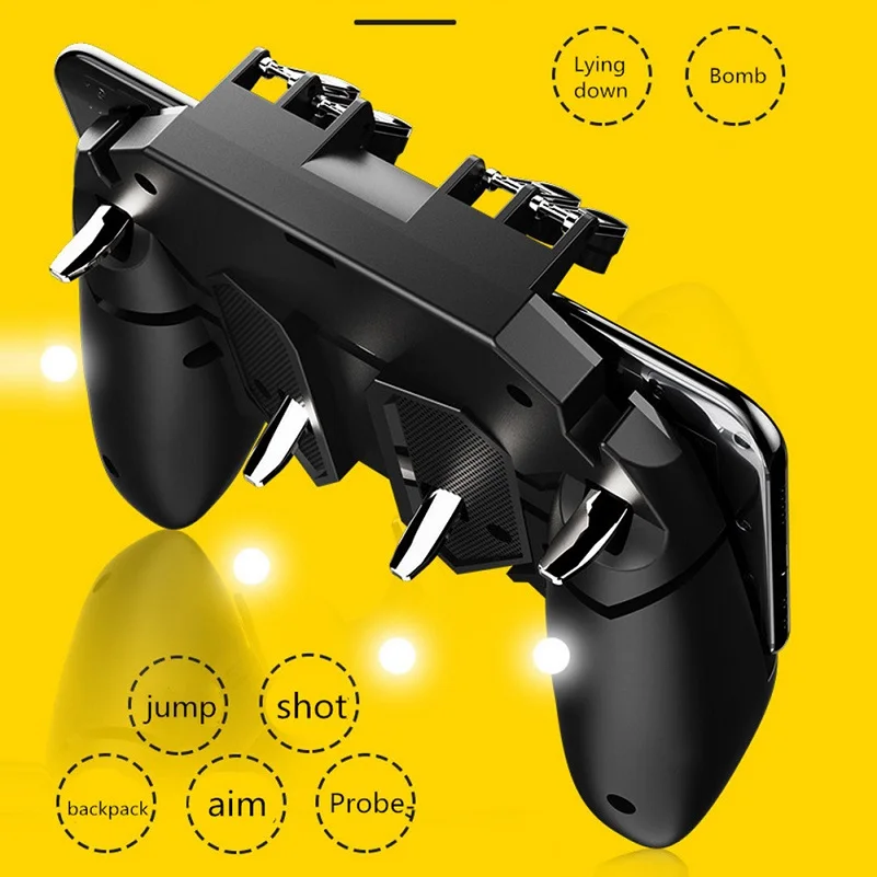 Контроллер AK66 Pubg шесть пальцев геймпад мобильный игровой контроллер Бесплатная