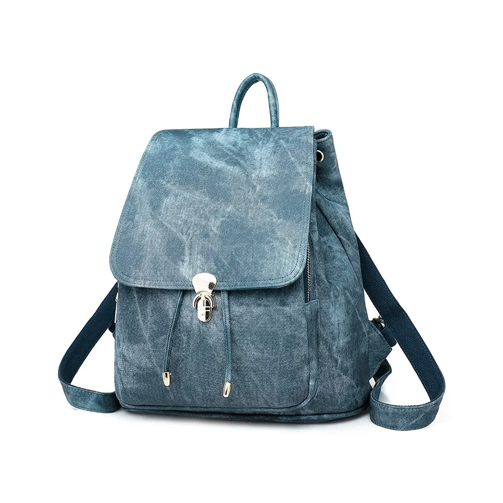 Маленький женский рюкзак, винтажные милые мягкие кожаные школьные сумки для девочек, модный роскошный рюкзак, женские сумки, дизайнерские сумки - Цвет: Синий