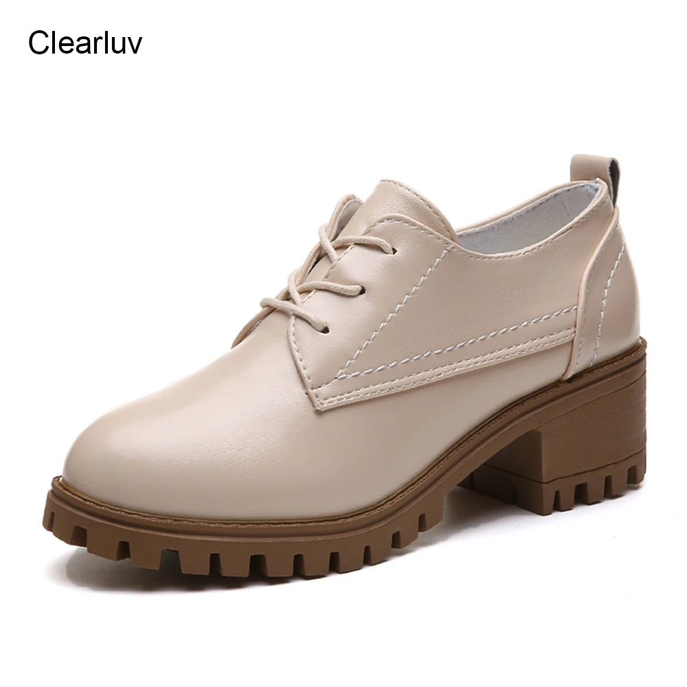 

Fashion Women Boots Spring Autumn Motorcycle Ankle Platform Boots Ladies Boots Black PU Leather Shoes Women shoes Boots