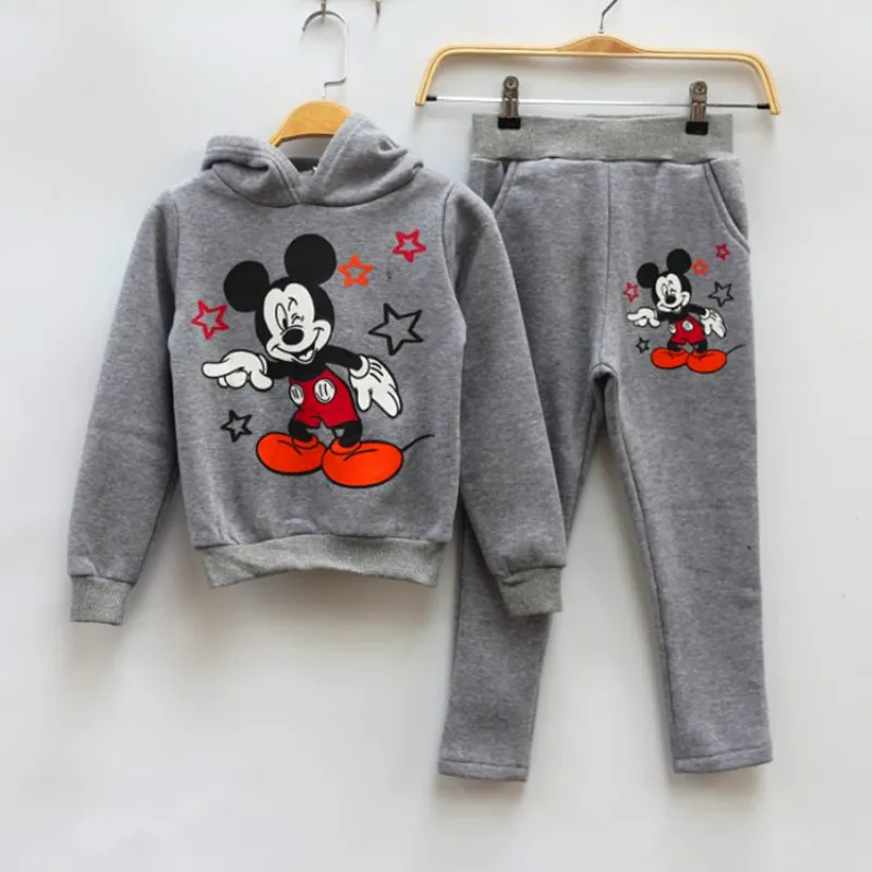

New children's sports hooded cartoon (jacket + pants) .