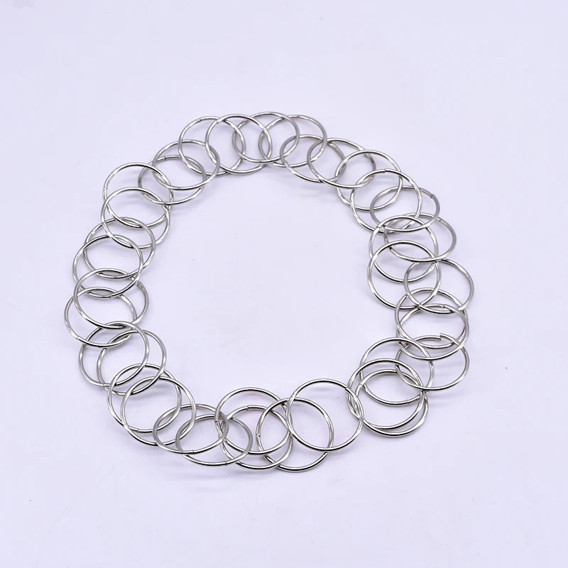 

Fugitive Chain(Silver) Magic Tricks Funny Stage Magic Linking Ring For Magicians Gimmick Accessories Moving Ring Magie Shows
