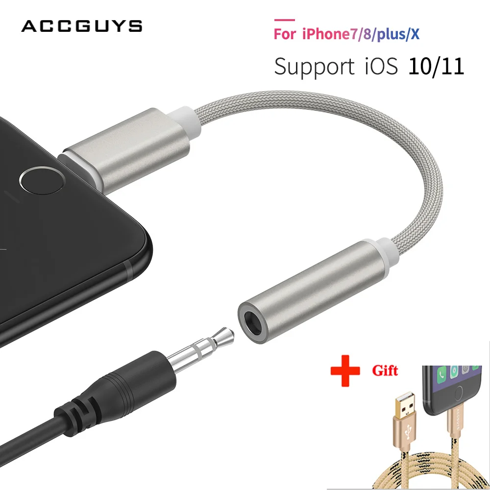 ACCGUYS 3.5mm Aux Audio Converter headphone Adapter Music Converter for