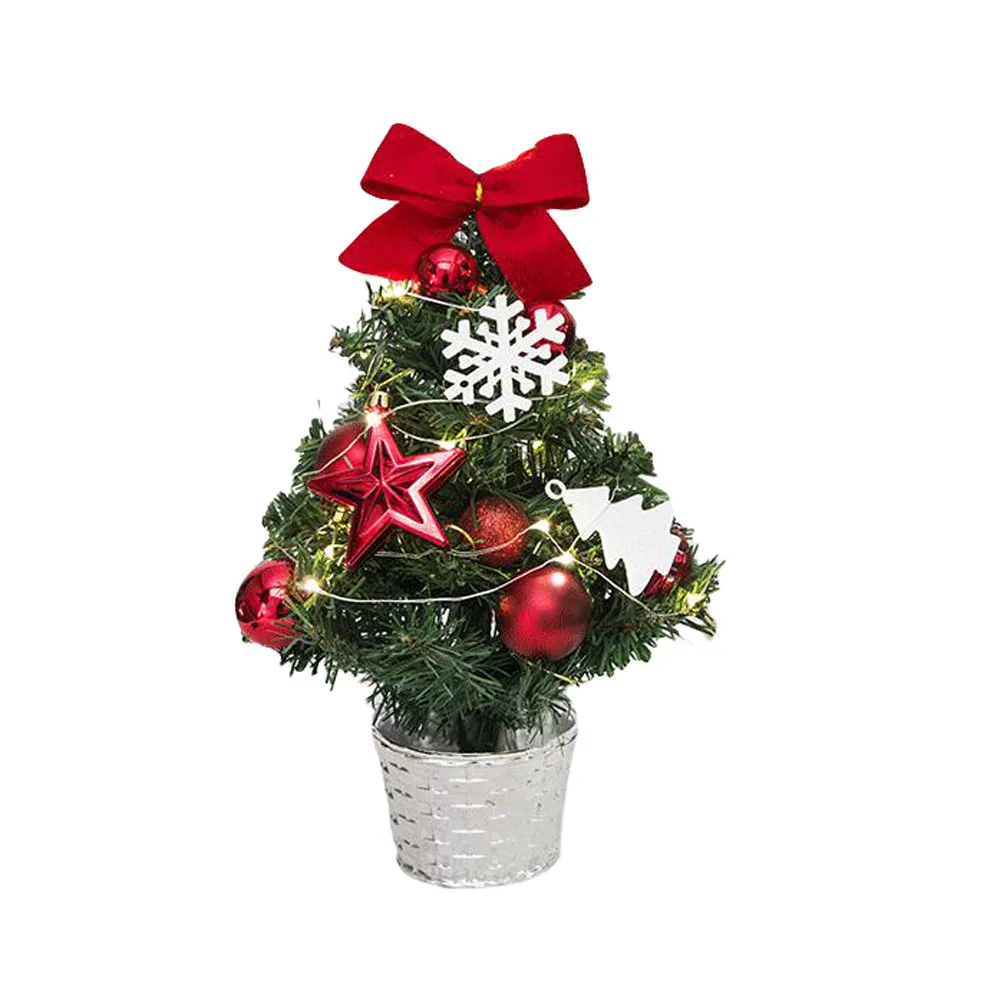 

Christmas Tree Handmade Artificial Tabletop Mini Christmas Tree Decorations Festival Miniature Tree 30cm Home Decor Oct26