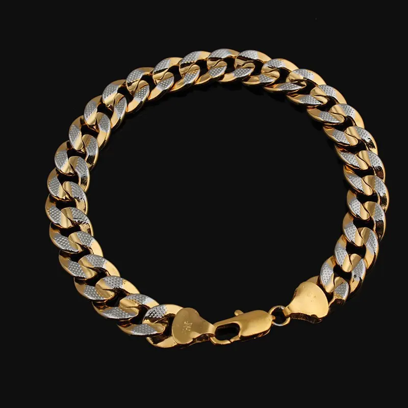 Лидер продаж два тона браслет для Для женщин и Для мужчин моды подарок