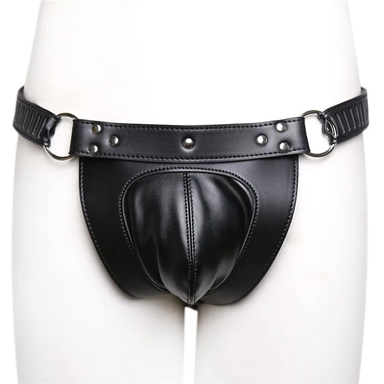 

Black Sexy Mens Leather Waist Harness Jock Briefs Thong Underwear Night Club Costume Fetish Under Pants Outfit