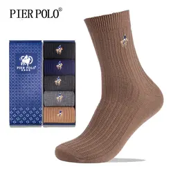 Pier Polo Толстые мужские шерстяные носки бренд шерсть высокого качества носки Для мужчин Calcetines Hombre носки классические Бизнес зимние носки Для