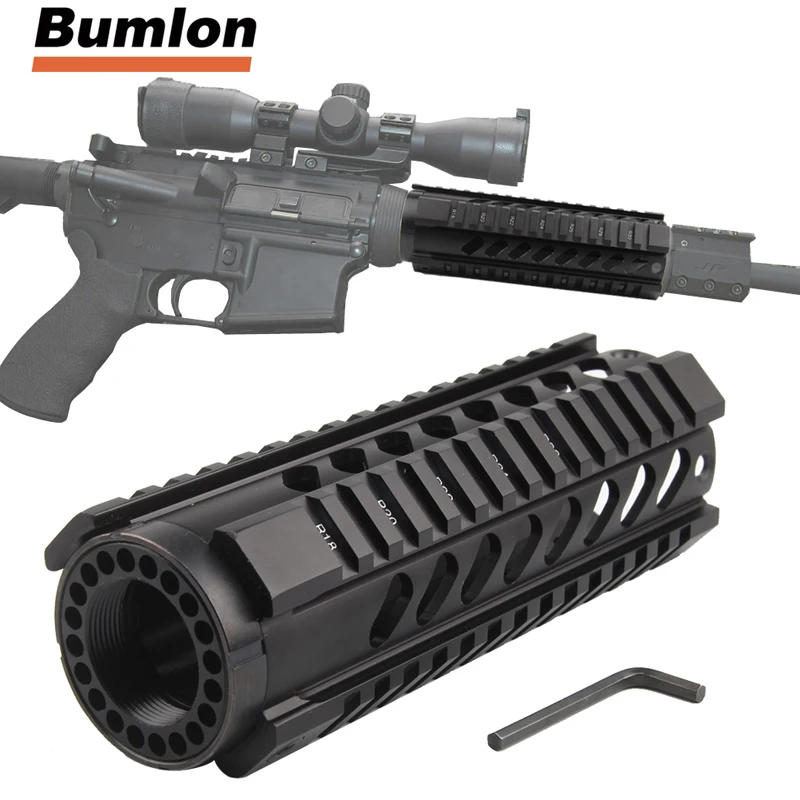 التكتيكية AR. 223/5. 56 شحن تعويم رباعية Handguard السكك الحديدية أنبوب AR-15 M16 M4 Handguard RAS الادسنس الألوان الصيد التبعي 1-0018