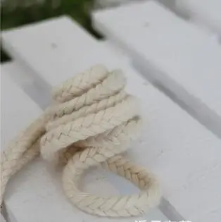 

2017 10mm Nature Color Braided Cotton Cords Twisted Rope DIY Handmade Woven Rope Thread Bag Garment Home Decoration Craft CD08A