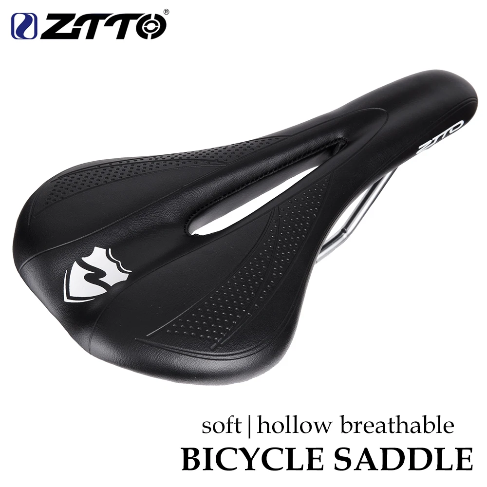 

ZTTO MTB Road Bike Soft Seat Pain-Relief Thicken PU Leather Comfortable Bicycle Saddle Bicycle Parts