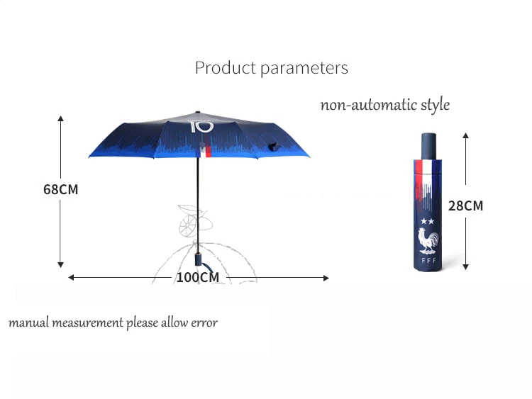 Французский командный складной зонтик, женский зонтик, солнцезащитный, анти-УФ, ветрозащитный зонтик для мужчин, мужской зонт от солнца и дождя, Paraguas