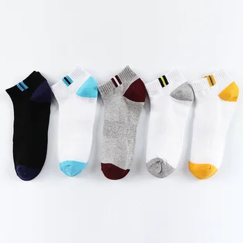 

5pairs/lot Deodorant Men Socks Breathable Low Cut Short Ankle Cotton Socks Men Casual Summer Socks Men calcetines hombre