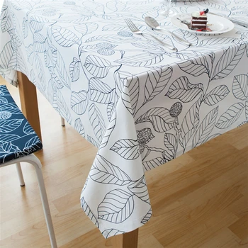 

Europe Cotton Tablecloths Leaves Table Cloth Pillow Cover Microwave Cover Nappe Top Quality Home Decoration Toalha De Mesa