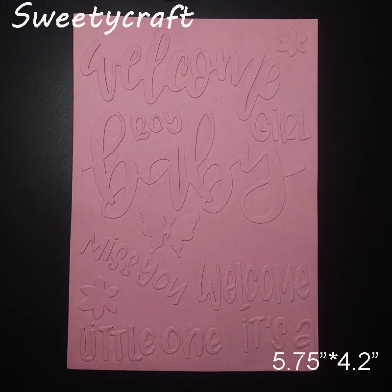 Baby Boy Girly Embossing Folders