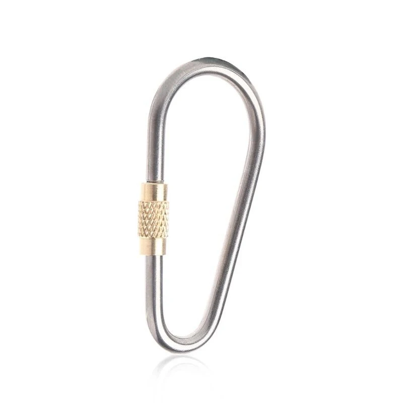 

1x D Carabiner Clip Snap Key Ring Chain Hook Keychain Aluminium Camping Hiking